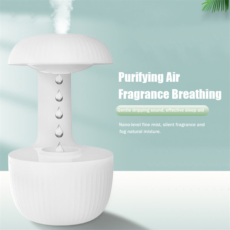 Anti-gravity Air Humidifier Water Droplet Diffuser Ultrasonic Cool Mist Maker Fogger with LED Display For Home Office